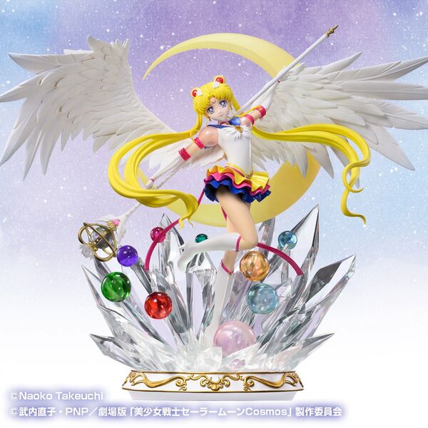 Gekijouban Bishoujo Senshi Sailor Moon Cosmos Eternal Sailor Moon Wonder Statue Work of Art Eternal Sailor Moon (Bandai Spirits)