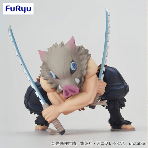 Kimetsu no Yaiba Hashibira Inosuke Noodle Stopper Figure (FuRyu)