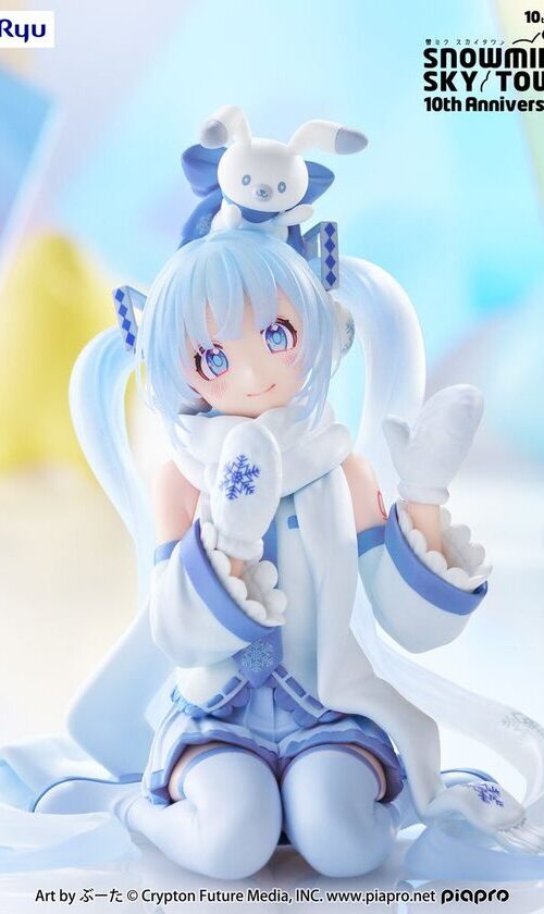 Hatsune Miku Rabbit Yukine Noodle Stopper Figure Snow, Sky Town ver. (FuRyu)