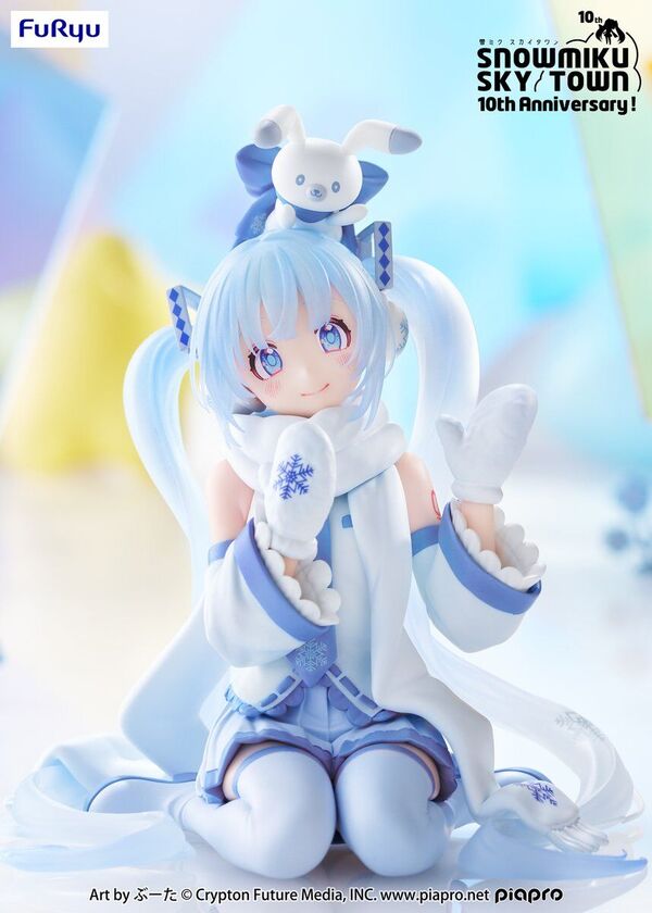 Hatsune Miku Rabbit Yukine Noodle Stopper Figure Snow, Sky Town ver. (FuRyu)