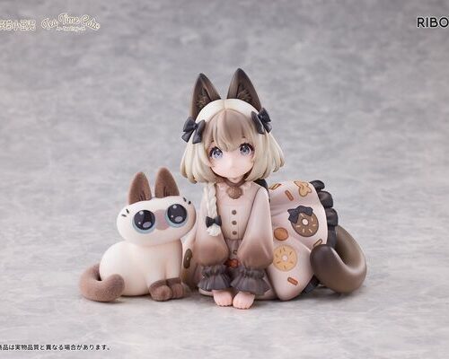 Original DLC Series Tea Time Cats x Siamese Cat Azuki san Friendship Collabora on Exclusive Set (Ribose)