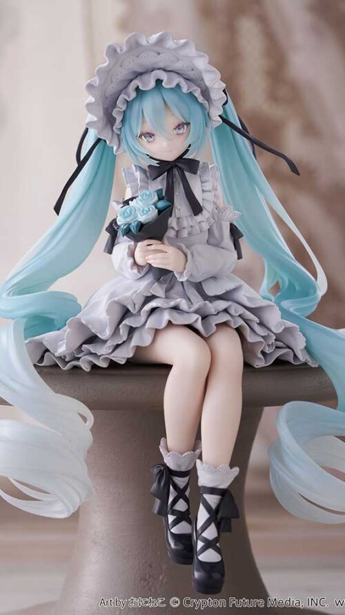 Piapro Characters Hatsune Miku Noodle Stopper Figure Vintage Doll (FuRyu)