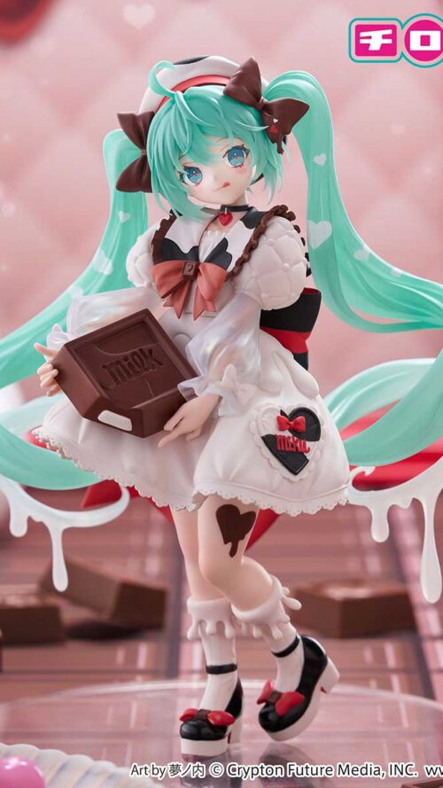 Piapro Characters Hatsune Miku Hatsune Miku x Tirol Chocolate Trio Try iT Figure Milk ver. (FuRyu)