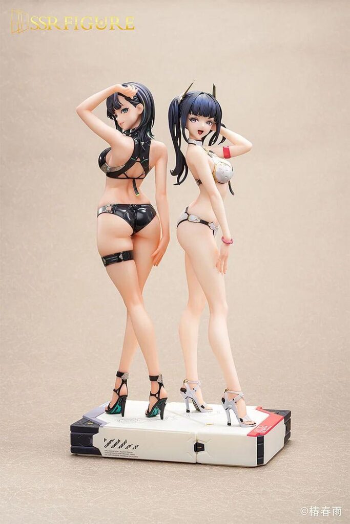 Original SSR Figure Hard Shell Swimwear Girls Maruko Hakuyo and Ao Konno Set (Infinity Studio)