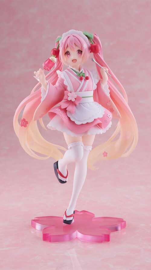 Piapro Characters Hatsune Miku Sakura Miku Newley Written Figure Japanese Cafe Ver. (Taito)