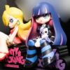 panty and stocking with garterbelt monitor top set