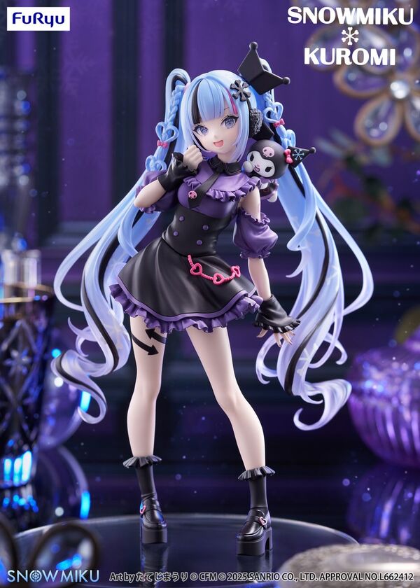 Kuromi Vocaloid Hatsune Miku Trio Try iT Figure Snow (FuRyu)