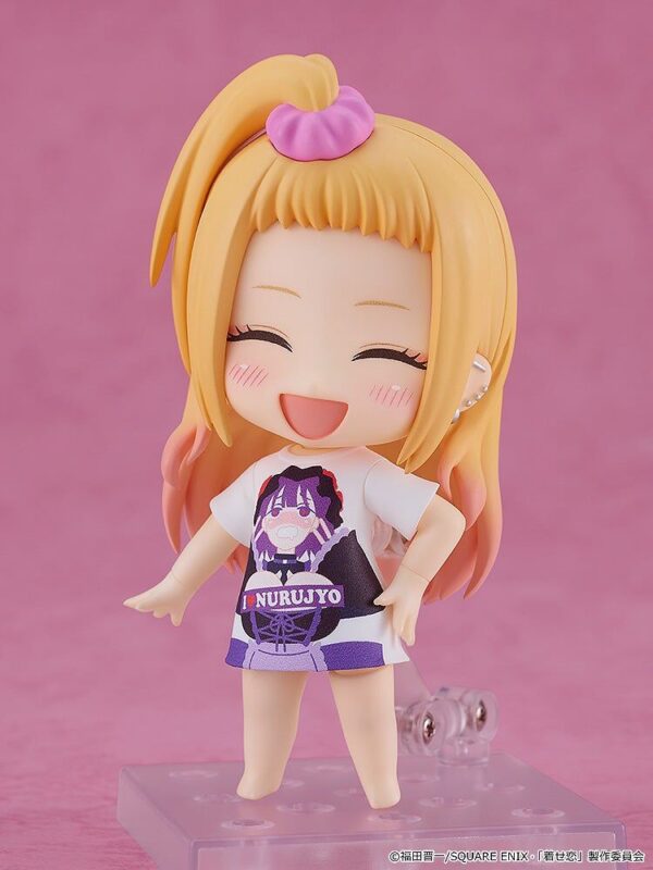 My Dress Up Darling Kitagawa Marin Nendoroid (#2556) Slippery Girls Full Graphic T Shirt Ver. (Good Smile Company)