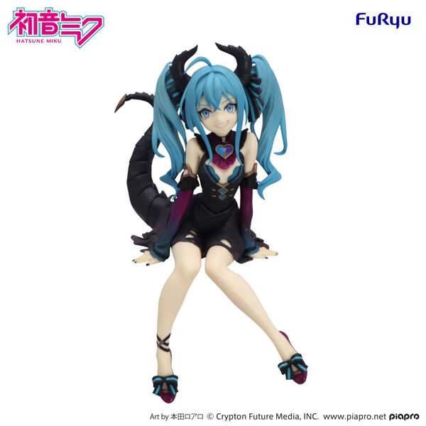 Piapro Characters Hatsune Miku Noodle Stopper Figure Villain ver. (FuRyu)