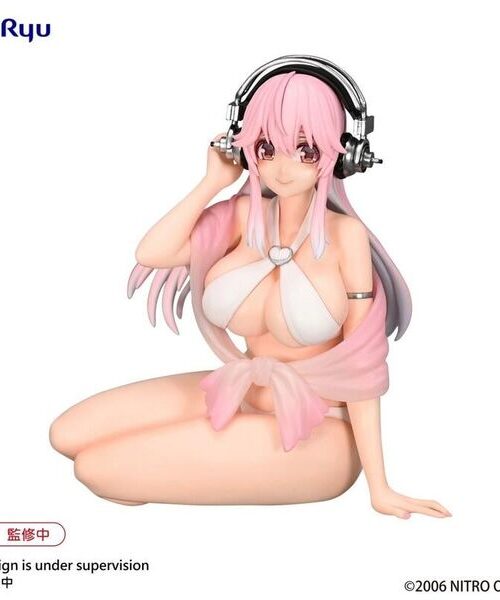 Sonico Noodle Stopper Figure White Bikini ver. (FuRyu)