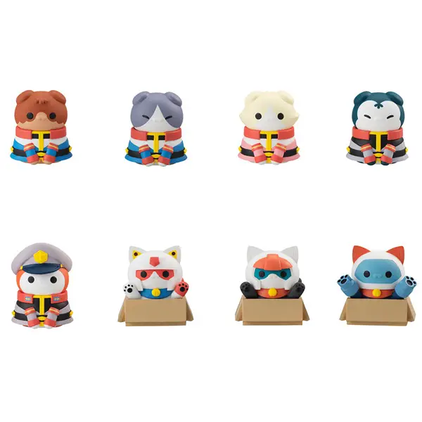 Mobile Suit Gundam Mega Cat Project Mobile Suit Nyandam Earth Federation Forces Meow! 1Box 8pcs (MegaHouse)
