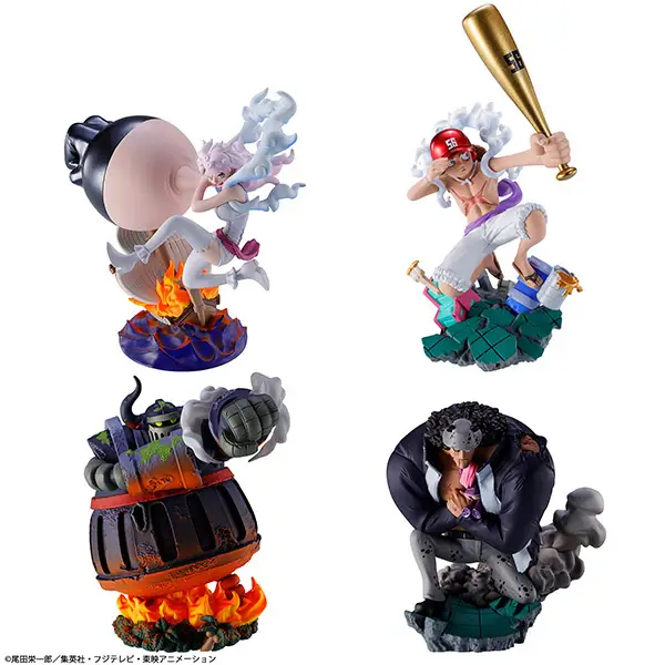 One Piece Petit Rama Series LOGBOX RE BIRTH Egghead Arc 02 1Box 4PCS (MegaHouse)
