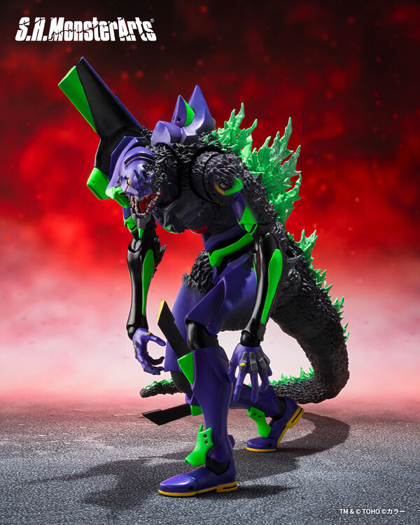 Godzilla vs. Evangelion EVA 01 S.H.MonsterArts G Awakening Form (Bandai Spirits