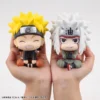 Naruto Shippuuden Uzumaki Naruto & Jiraiya Set Look Up (MegaHouse) with Gift