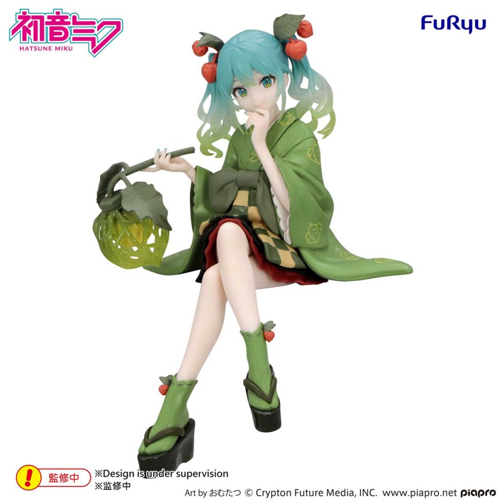 Piapro Characters Hatsune Miku Flower Fairy Noodle Stopper Figure Fairy Winter Cherry Green Color ver. (FuRyu)