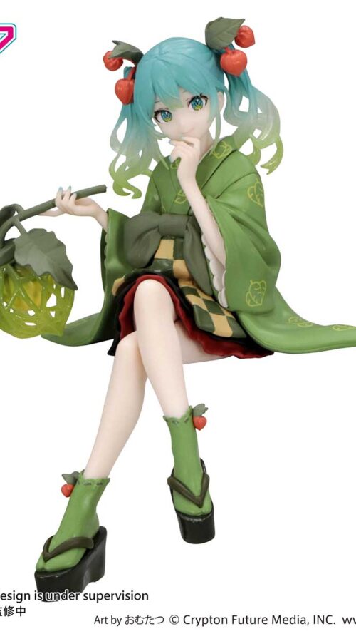 Piapro Characters Hatsune Miku Flower Fairy Noodle Stopper Figure Fairy Winter Cherry Green Color ver. (FuRyu)