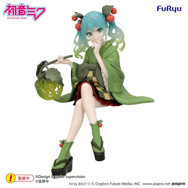 Piapro Characters Hatsune Miku Flower Fairy Noodle Stopper Figure Fairy Winter Cherry Green Color ver. (FuRyu)