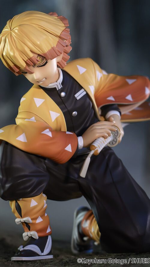 Kimetsu no Yaiba Agatsuma Zenitsu Noodle Stopper Figure (FuRyu)