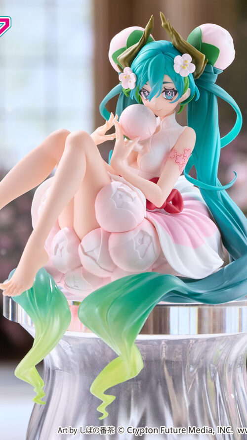 Piapro Characters Hatsune Miku Noodle Stopper Figure White Plum Blossom (FuRyu)