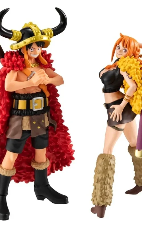 One Piece Luffy and Nami Set WallStar Elbaph (MegaHouse) with Gift 1