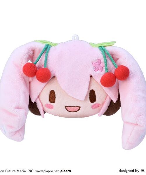 Piapro Characters Hatsune Miku Face Mascot Fuwa Puchi (Sega) Piapro Characters Hatsune Miku Face Mascot Fuwa Puchi (Sega)